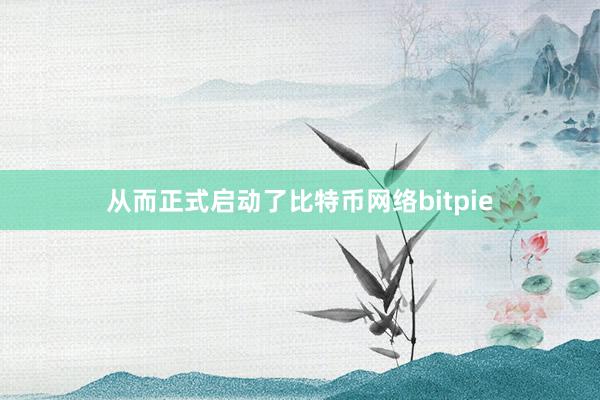 从而正式启动了比特币网络bitpie