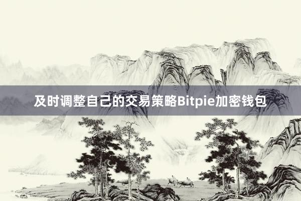 及时调整自己的交易策略Bitpie加密钱包