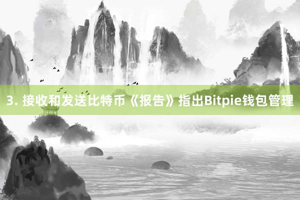 3. 接收和发送比特币《报告》指出Bitpie钱包管理